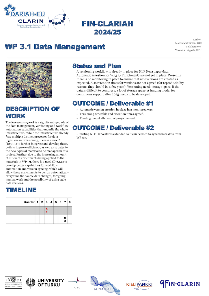 Image of the poster W3.1 Data Management